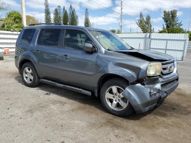 5FNYF3H78BB056731 - 2011 HONDA PILOT EXLN GRAY photo 4