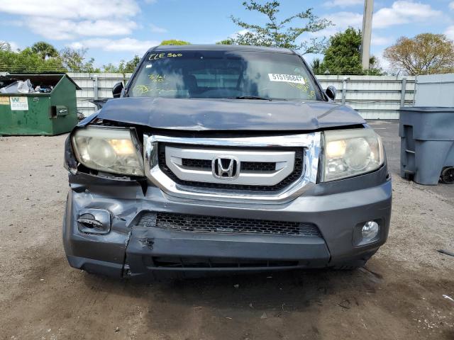 5FNYF3H78BB056731 - 2011 HONDA PILOT EXLN GRAY photo 5