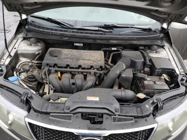 KNAFU4A21A5048579 - 2010 KIA FORTE EX SILVER photo 11