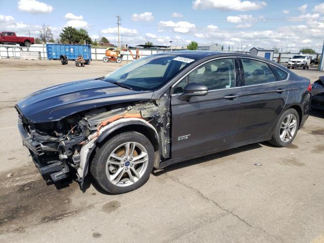 3FA6P0SU6GR241406 - 2016 FORD FUSION TITANIUM PHEV GRAY photo 1