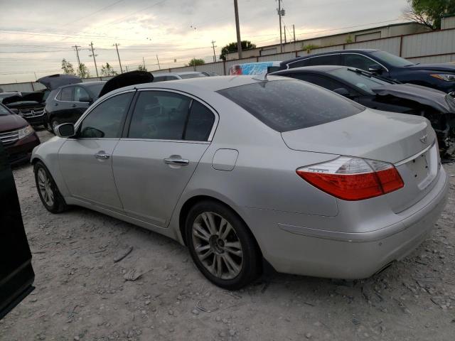 KMHGC4DFXBU125784 - 2011 HYUNDAI GENESIS 4.6L SILVER photo 2