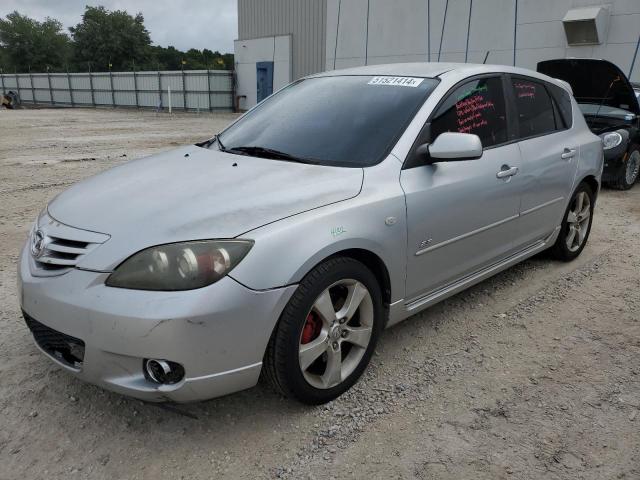 JM1BK143151313752 - 2005 MAZDA 3 HATCHBACK GRAY photo 1