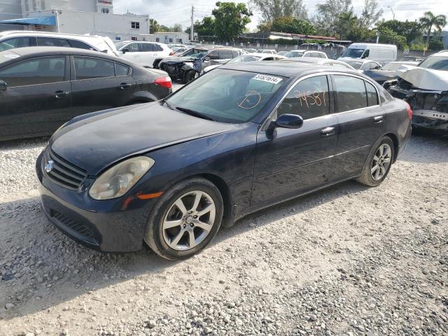 JNKCV51E25M221748 - 2005 INFINITI G35 BLUE photo 1