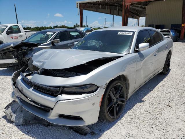 2C3CDXBG8KH743593 - 2019 DODGE CHARGER SXT SILVER photo 1