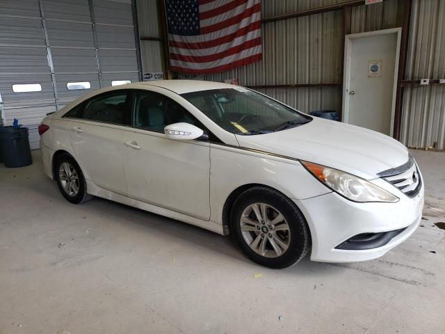 5NPEB4AC0EH826387 - 2014 HYUNDAI SONATA GLS WHITE photo 4