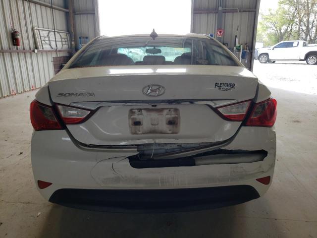 5NPEB4AC0EH826387 - 2014 HYUNDAI SONATA GLS WHITE photo 6