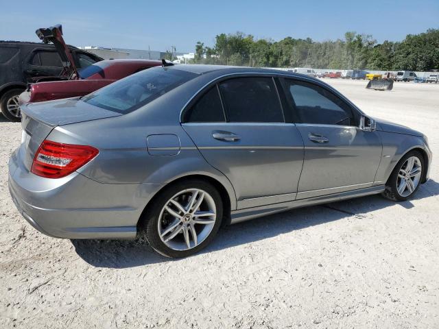 WDDGF4HB1CR200336 - 2012 MERCEDES-BENZ C 250 GRAY photo 3