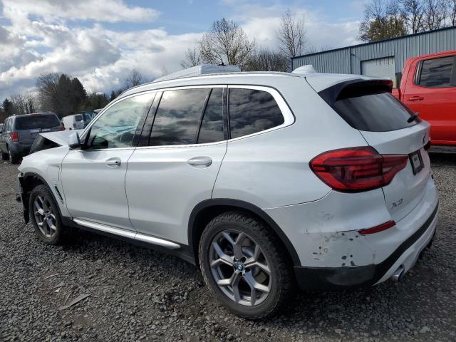 5UXTS1C05M9G91134 - 2021 BMW X3 XDRIVE30E WHITE photo 2