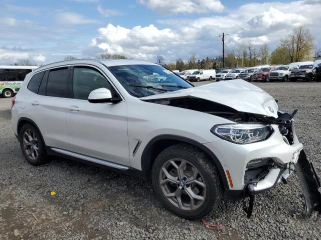 5UXTS1C05M9G91134 - 2021 BMW X3 XDRIVE30E WHITE photo 4
