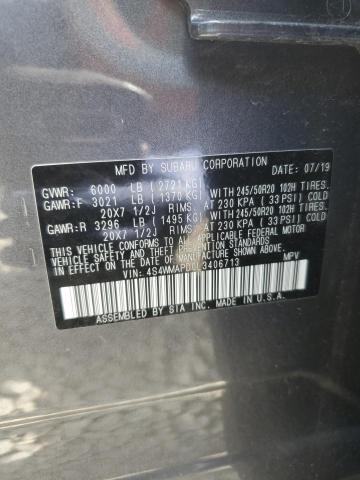 4S4WMAPD0L3406713 - 2020 SUBARU ASCENT LIMITED GRAY photo 13