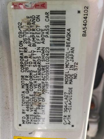 JTHBF30G930102423 - 2003 LEXUS ES 300 SILVER photo 12