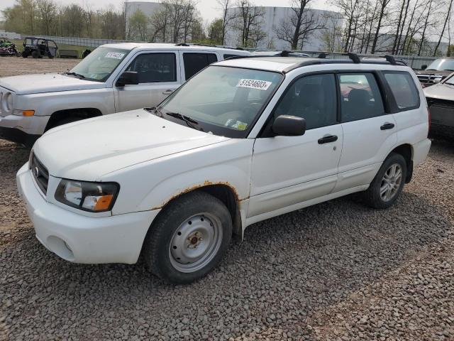 JF1SG65635H712408 - 2005 SUBARU FORESTER 2.5XS WHITE photo 1