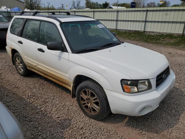 JF1SG65635H712408 - 2005 SUBARU FORESTER 2.5XS WHITE photo 4