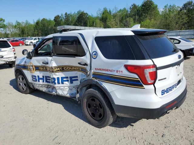 1FM5K8AR9HGB34502 - 2017 FORD EXPLORER POLICE INTERCEPTOR WHITE photo 2