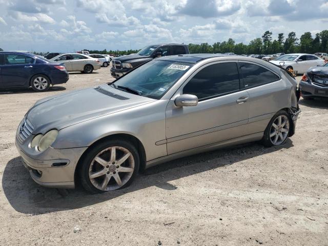 WDBRN40J15A688194 - 2005 MERCEDES-BENZ C 230K SPORT COUPE SILVER photo 1