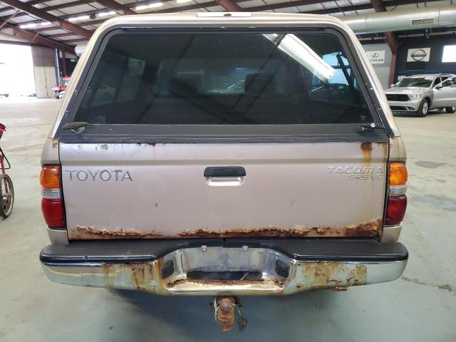 5TEHN72N11Z851117 - 2001 TOYOTA TACOMA DOUBLE CAB TAN photo 6