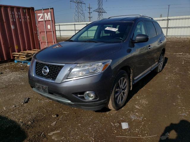 5N1AR2MM5EC662841 - 2014 NISSAN PATHFINDER S GRAY photo 1