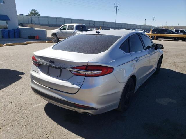 3FA6P0LU2JR139946 - 2018 FORD FUSION SE HYBRID SILVER photo 3