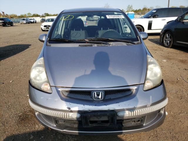 JHMGD38467S041824 - 2007 HONDA FIT GRAY photo 5