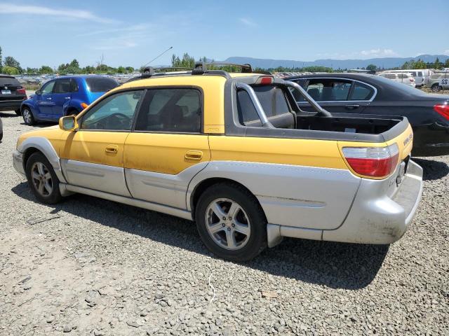 4S4BT61CX37105230 - 2003 SUBARU BAJA YELLOW photo 2