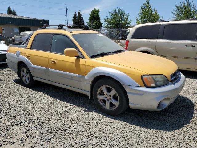 4S4BT61CX37105230 - 2003 SUBARU BAJA YELLOW photo 4