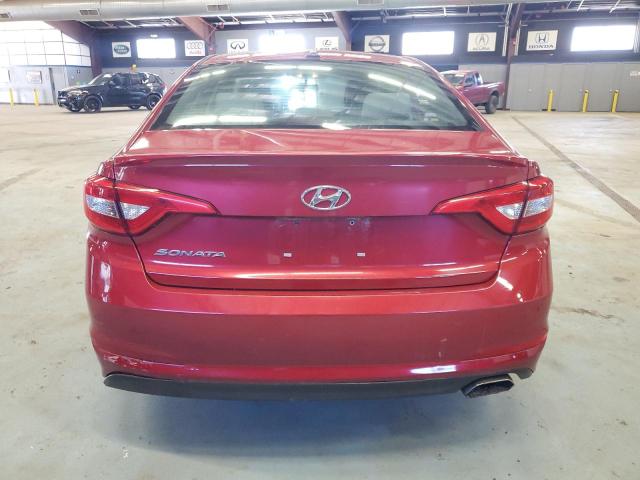 5NPE24AFXHH526905 - 2017 HYUNDAI SONATA SE RED photo 6