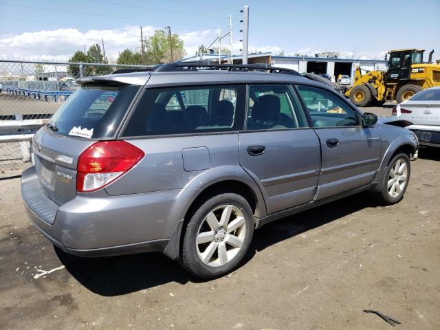 4S4BP61C097332214 - 2009 SUBARU OUTBACK 2.5I SILVER photo 3