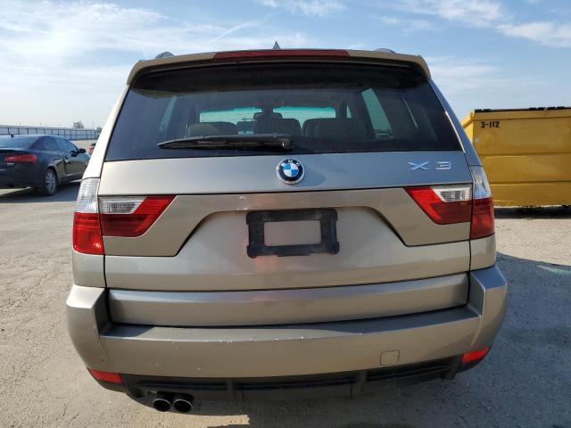 WBXPC93438WJ06270 - 2008 BMW X3 3.0SI TAN photo 6