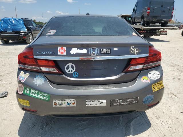 19XFB2F96EE049417 - 2014 HONDA CIVIC EXL გრაფიტი ფოტო 6