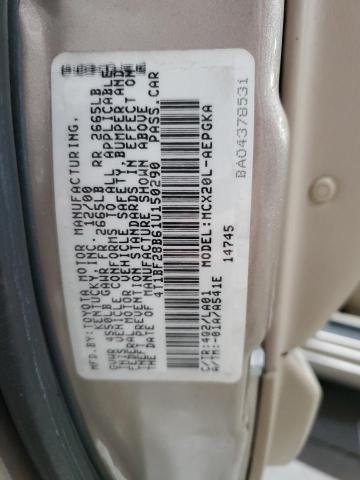4T1BF28B61U150290 - 2001 TOYOTA AVALON XL 棕色 照片 12