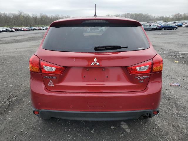 4A4AR3AW0FE059973 - 2015 MITSUBISHI OUTLANDER ES RED photo 6