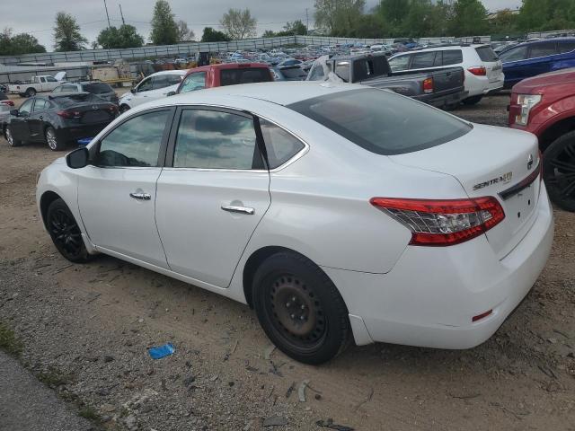 3N1AB7AP1FL685210 - 2015 NISSAN SENTRA S WHITE photo 2