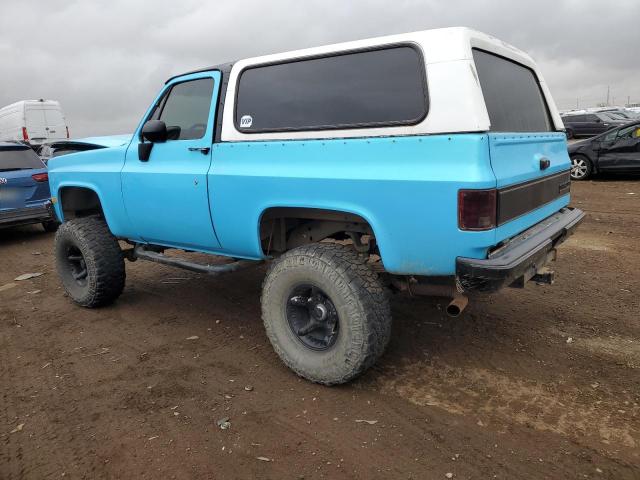 1GNEV18K0KF126188 - 1989 CHEVROLET BLAZER V10 BLUE photo 2