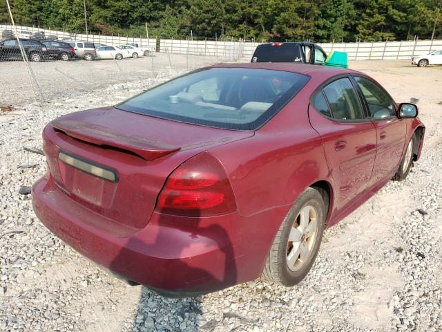 2G2WP522151260621 - 2005 PONTIAC GRAND PRIX 勃艮第红 照片 4