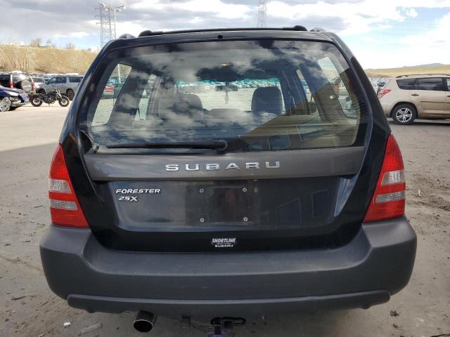 JF1SG63625H707378 - 2005 SUBARU FORESTER 2.5X BLACK photo 6