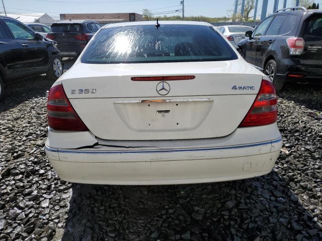 WDBUF87J46X193720 - 2006 MERCEDES-BENZ E 350 4MATIC WHITE photo 6