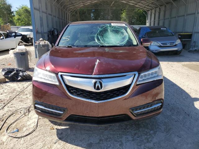 5FRYD3H44EB016757 - 2014 ACURA MDX TECHNOLOGY BURGUNDY photo 5