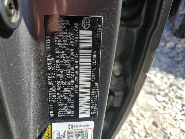 4T1BE32K56U679738 - 2006 TOYOTA CAMRY LE GRAY photo 12