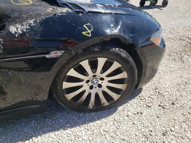 WBAEK73454B260621 - 2005 BMW 645 CI AUTOMATIC BLACK photo 10