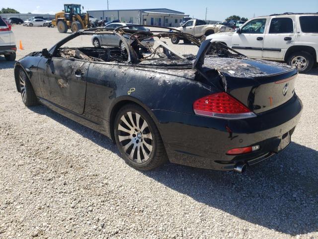 WBAEK73454B260621 - 2005 BMW 645 CI AUTOMATIC BLACK photo 3