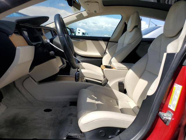 5YJSA1E26JF260623 - 2018 TESLA MODEL S RED photo 7