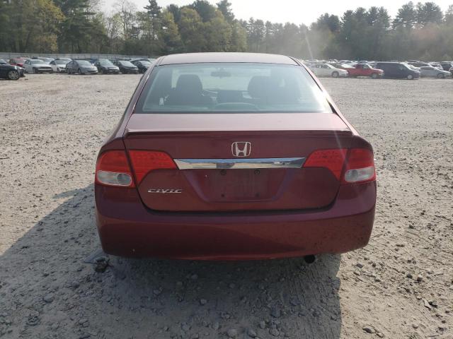 2HGFA1F63AH532303 - 2010 HONDA CIVIC LX-S برغندي صورة 6