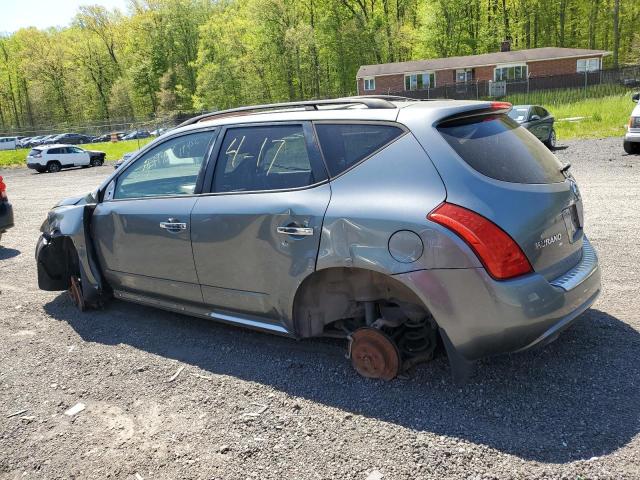 JN8AZ08W17W651927 - 2007 NISSAN MURANO SL GRAY photo 2