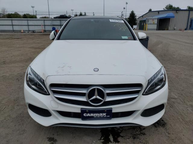 55SWF4KB4FU070043 - 2015 MERCEDES-BENZ C 300 4MATIC WHITE photo 5