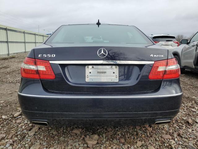 WDDHF9AB6BA266180 - 2011 MERCEDES-BENZ E 550 4MATIC BLUE photo 6