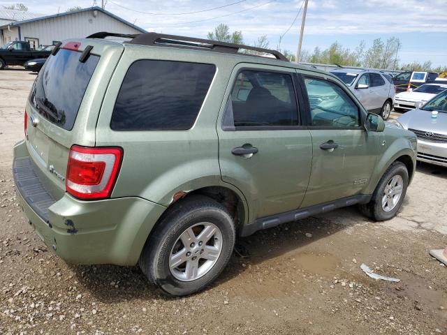 1FMCU49H98KE58746 - 2008 FORD ESCAPE HEV GREEN photo 3