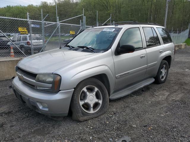 1GNDT13S442329491 - 2004 CHEVROLET TRAILBLAZE LS GRAY photo 1