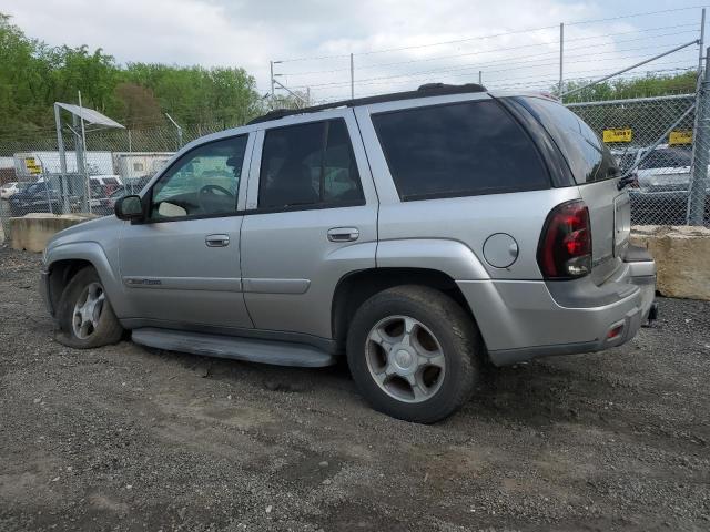 1GNDT13S442329491 - 2004 CHEVROLET TRAILBLAZE LS GRAY photo 2