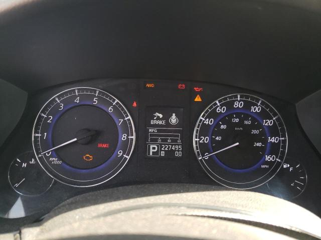 JN1AJ0HR2CM450690 - 2012 INFINITI EX35 BASE შავი ფოტო 9