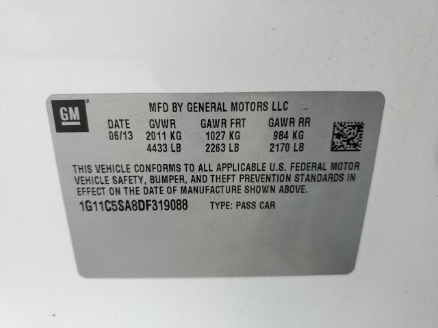 1G11C5SA8DF319088 - 2013 CHEVROLET MALIBU 1LT 白色 照片 12